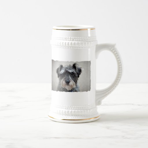 Schnauzer Dog Beer Stein Mug
