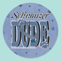 Schnauzer DUDE stickers