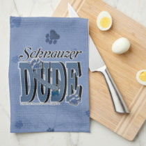 Schnauzer DUDE kitchen towels