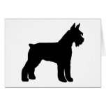 Schnauzer géant (noir) cartes