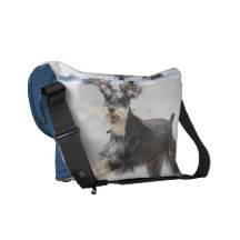 Schnauzer - Jr is a Happy Boy! Commuter Bag