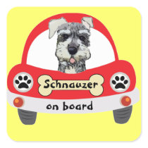 Schnauzer on Board Stickers