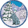 schnauzer winter photo cut out