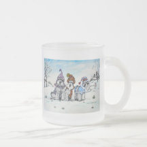 Schnauzers in Winter Mug