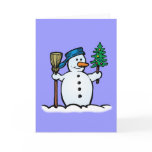 Schneemann snowman karte