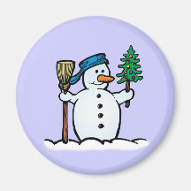 Schneemann snowman magnets