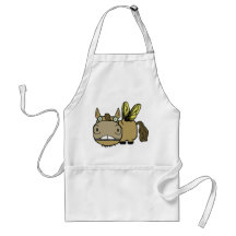 Schnozzle Horse Horsefly Cartoon Apron