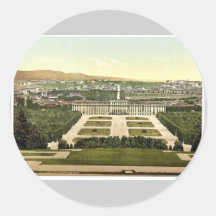 Schoenbrunn Castle (i.e., Sch&ouml;nbrunn), Vienna Round Sticker