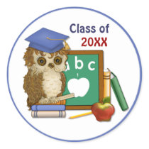 Scholar Owl Graduation 2012 -  Customize Stickers