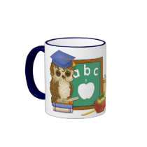 Scholar Owl - Number 1 Teacher Cup Mugs