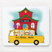 School and School Bus T-shirts and Gifts Mouse Pad
