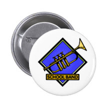 School Band Member Pinback Button