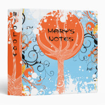 School Binder: Tangerine Dreams Organizer