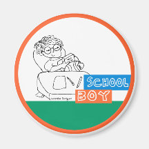 School Boy Fridge Magnets