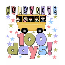 School Bus 100 Days Tshirts and Gifts