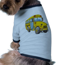 School Bus Cartoon Dog Clothes