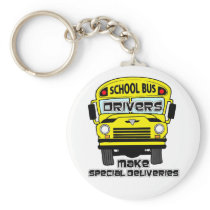 School Bus Driver Keychain