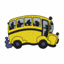 School Bus Embroidered Shirt