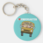 School Bus Love Kindergarten Keychains