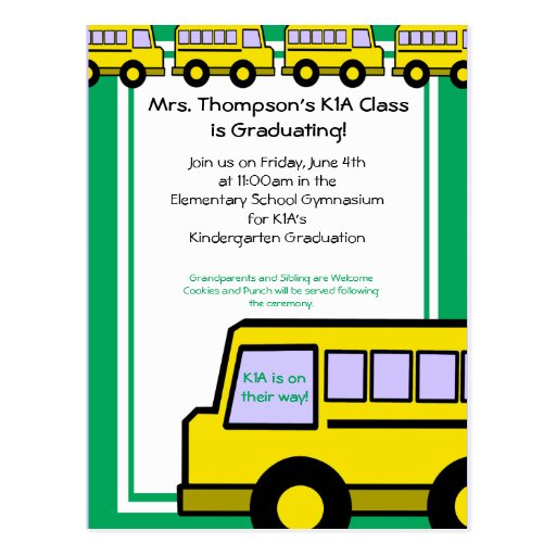 School Bus/ photo Post Card