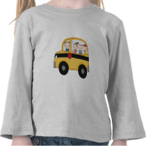 School Bus with Kids T-shirts and Gifts