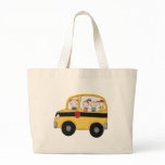 School Bus with Kids T-shirts and Gifts Tote Bag