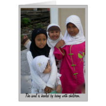 School Children Indonesia Card