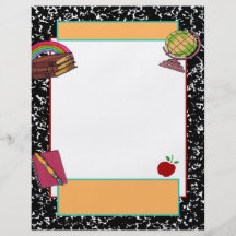 School Collection flyers, notepaper, Binder paper