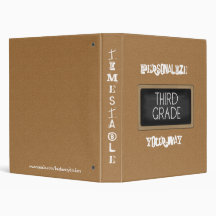 School Collection Third Grade Study Notes Binder