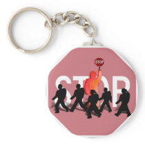 School Crossing Guard Key Chain