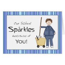 School Custodian Thank You Card
