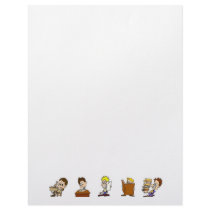 School Days Note Paper Letterhead Template