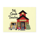 School House 5th Grade Teacher T-shirts and Gifts Post Cards