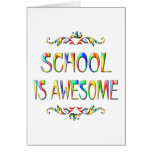School is Awesome Cards