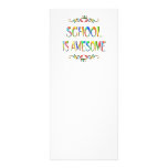 School is Awesome Full Colour Rack Card