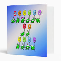 School is Cool - Frogs Binder