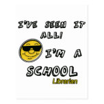 School Librarian Postcard