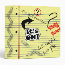 School Note Pad Binder