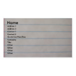 School Notebook Business Card