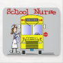School Nurse Stick People Design Mousepad