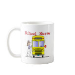 School Nurse Stick People Design Coffee Mugs