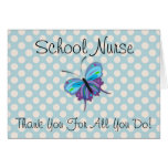 School Nurse Thank You Appreciation Card