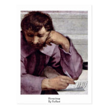 School Of Athens Detail: Heraclitus By Raffael Post Card