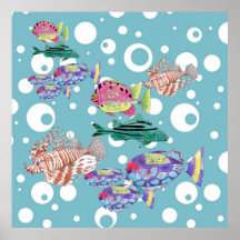 School of Fish Posters