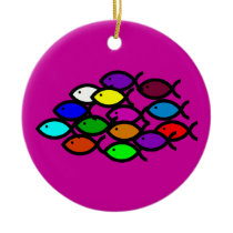 School of Rainbow Fish Symbols
