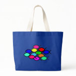 School of Rainbow Fish Symbols bags