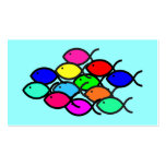 School of Rainbow Fish Symbols business cards