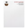 School owl with mortar board stationery letterhead