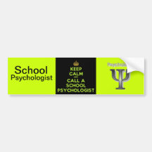School Psychologist Bumper Sticker