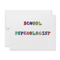 SCHOOL PSYCHOLOGIST CUSTOM INVITES